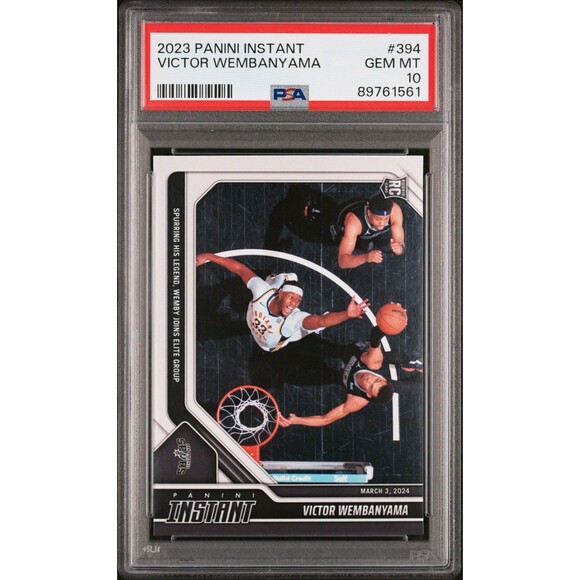 Victor Wembanyama 2023-24 Panini #394 NBA Rookie Card 1 of 2849 PSA 10 GEM MINT - Picture 1 of 2
